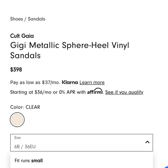 Cult Gaia Gigi Metallic Sphere-Heel Vinyl Sandals Size 41/Fits like a 10 - Picture 5 of 16